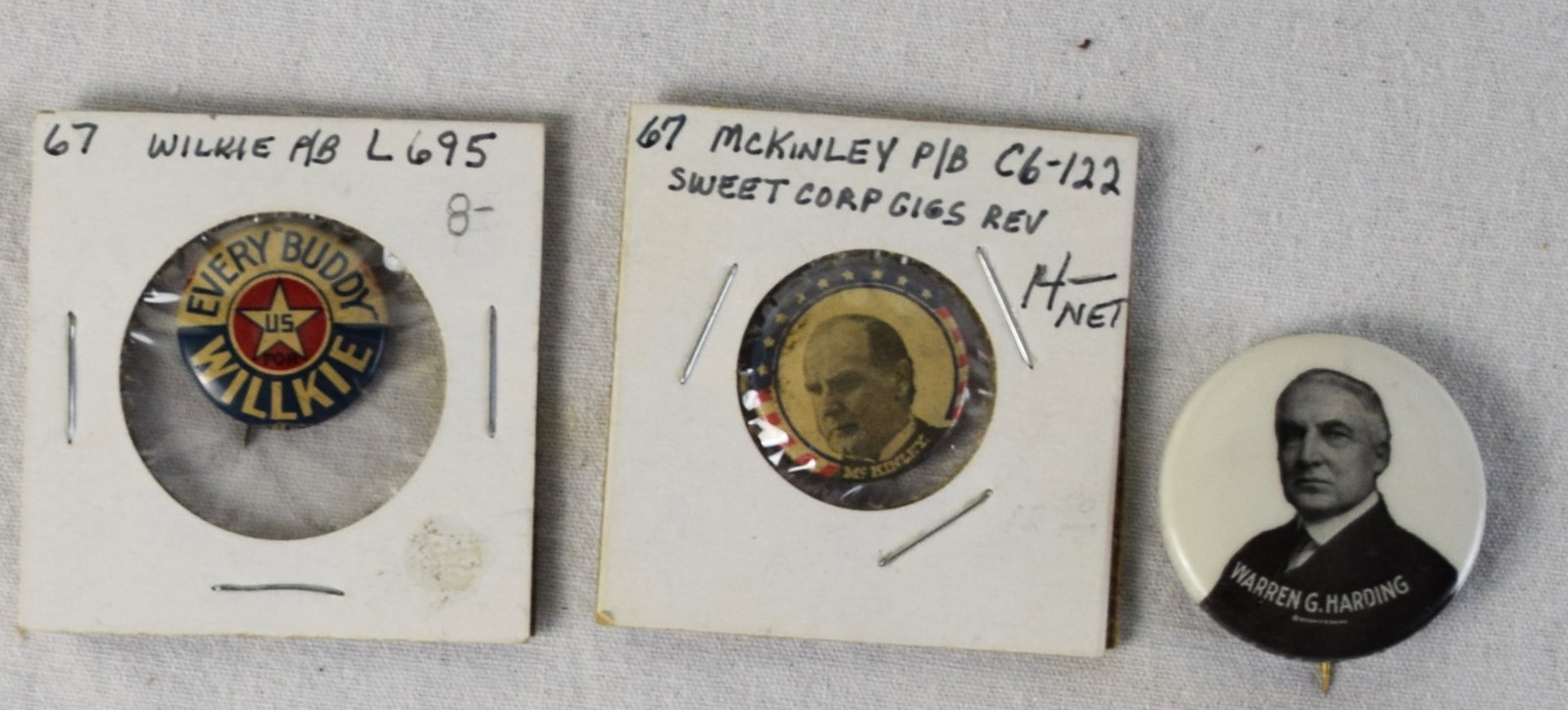 Early Campaign Collector Buttons - 3
