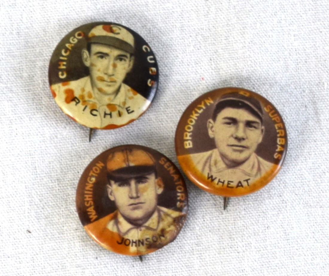 Four Early Baseball Buttons - 3