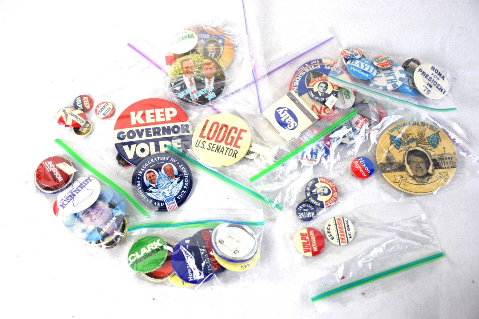 Modern Presidential Campaign Buttons: Dozens of post 1960's campaign buttons from Nixon to Obama.