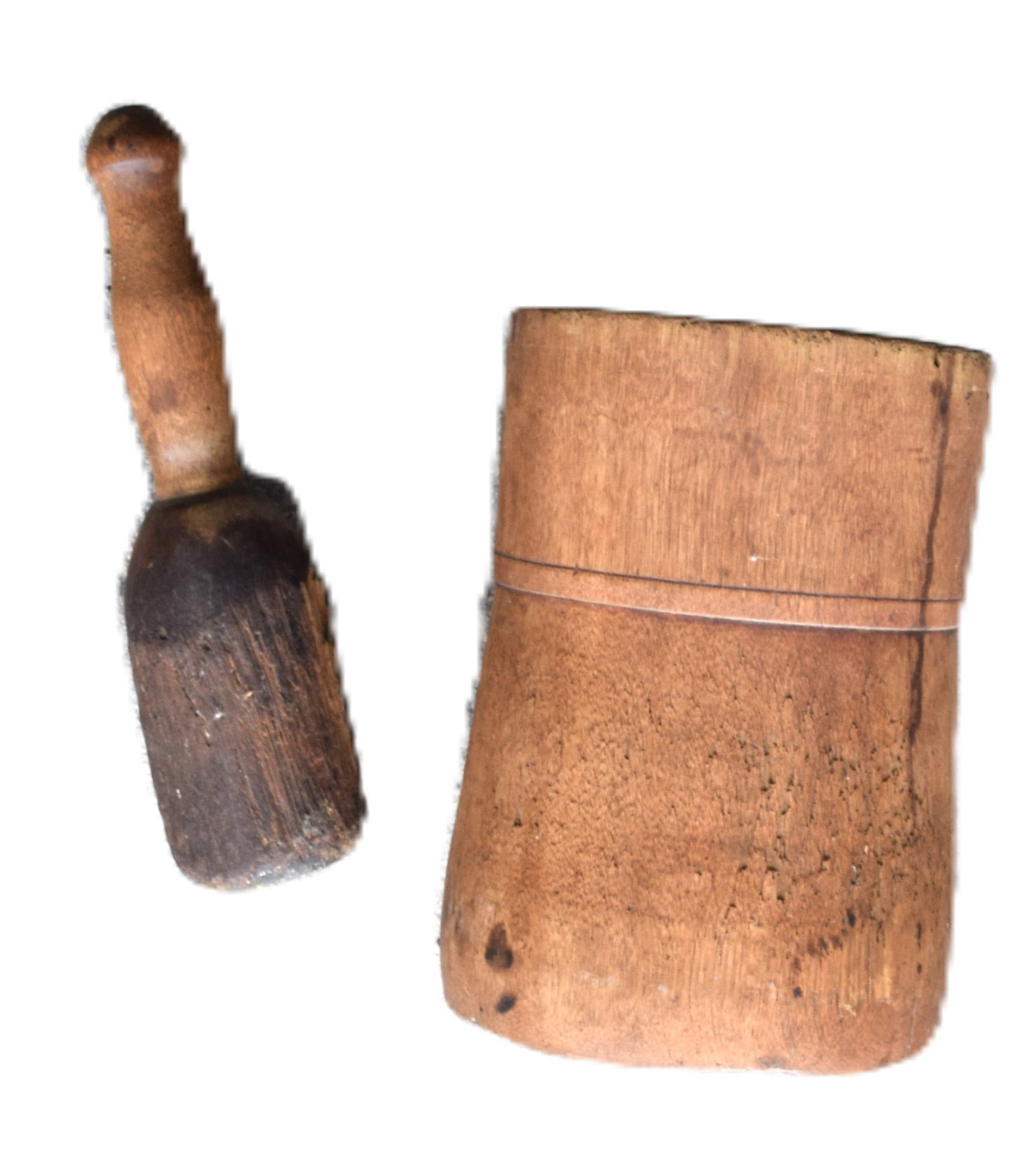 Mortar And Pestle With Bread Board - 2