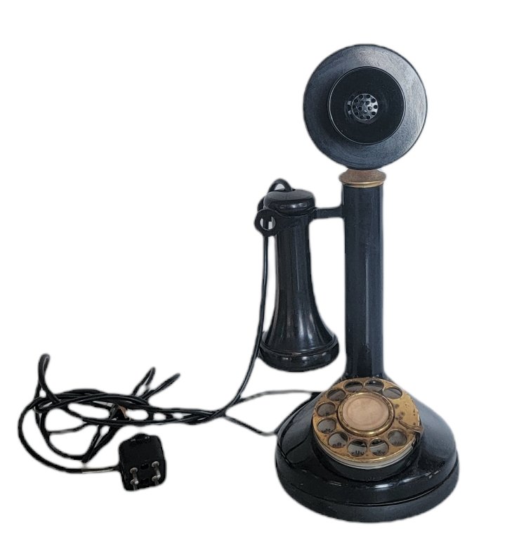 VINTAGE CANDLESTICK ROTARY DIAL TELEPHONE (1 of 7)