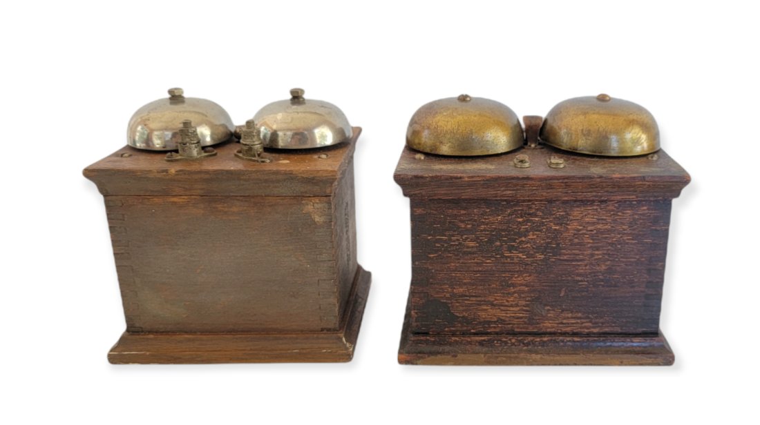 ANTIQUE TELEPHONE WOODEN BELL BOXES (2) (1 of 6)