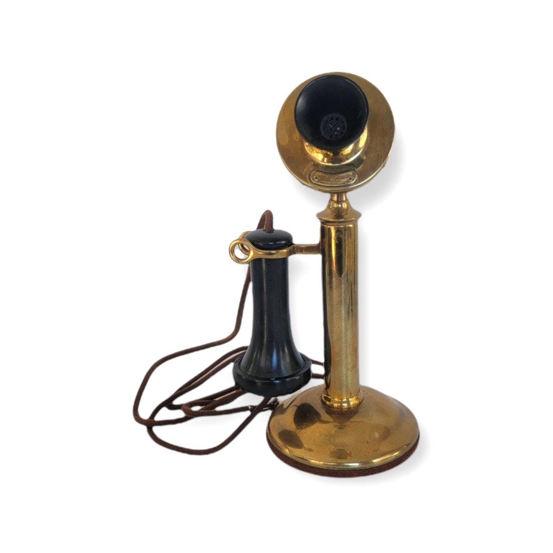 ANTIQUE WESTERN ELECTRIC CANDLESTICK BRASS TELEPHONE (1 of 6)