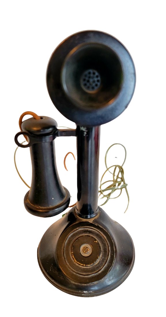 ANTIQUE c1908 KELLOGG CANDLESTICK TELEPHONE BAKELITE/BRASS (1 of 5)