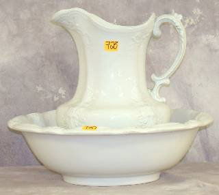 J & G Meakin Ironstone Wash Basin And Bowl, C1900