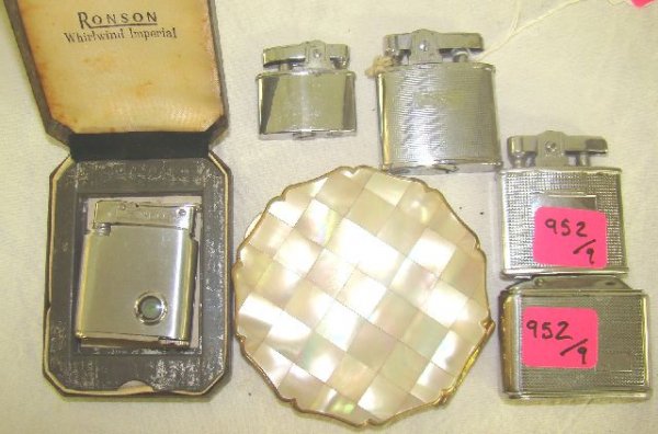 5 LIGHTERS, POWDER COMPACT& EPNS CUTLERY - 2