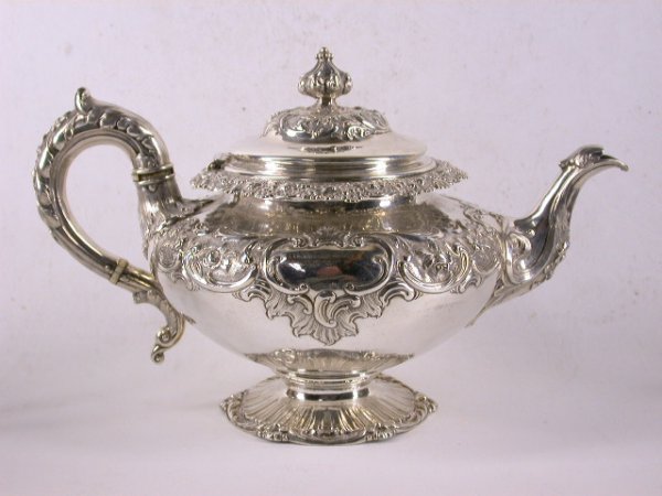 WILLIAM IV SCOTTISH SILVER TEASET, EDINBURGH 1834 - 2