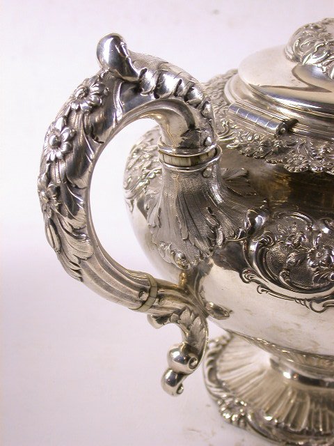 WILLIAM IV SCOTTISH SILVER TEASET, EDINBURGH 1834 - 6