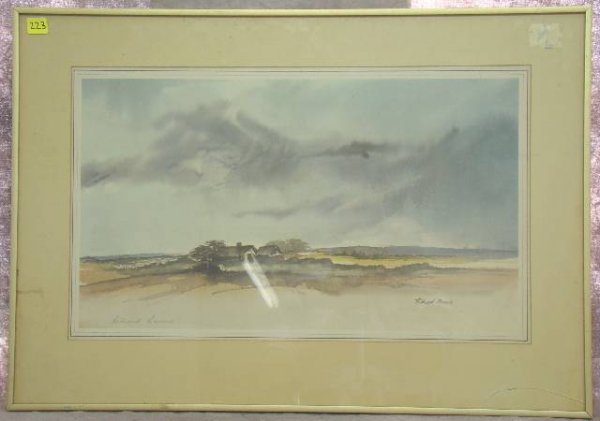 RENNIE, Richard (1932) LANDSCAPE WATERCOLOUR