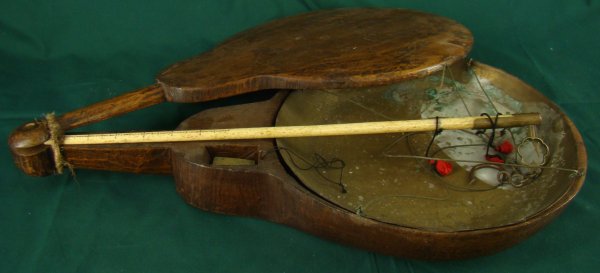 ANTIQUE WOOD, IVORY & BRASS CHINESE SCALE - 2