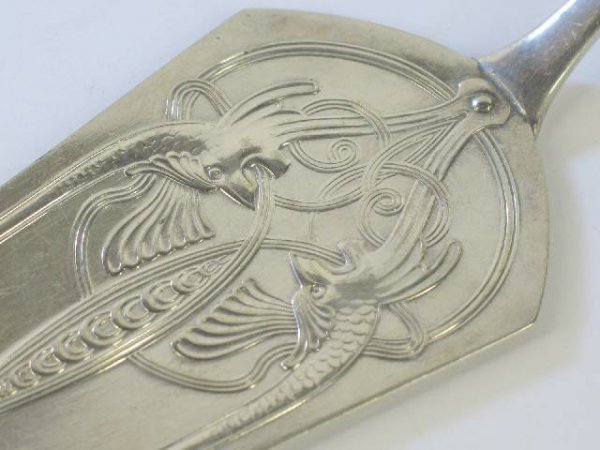 WMF SILVER PLATED ART NOUVEAU FISH SLICE