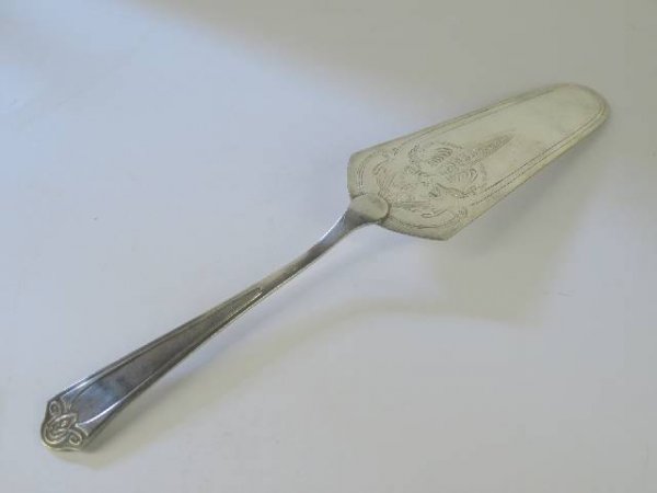 WMF SILVER PLATED ART NOUVEAU FISH SLICE - 3