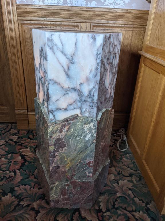 35 Inch Hex Light Pedestal (1 of 4)