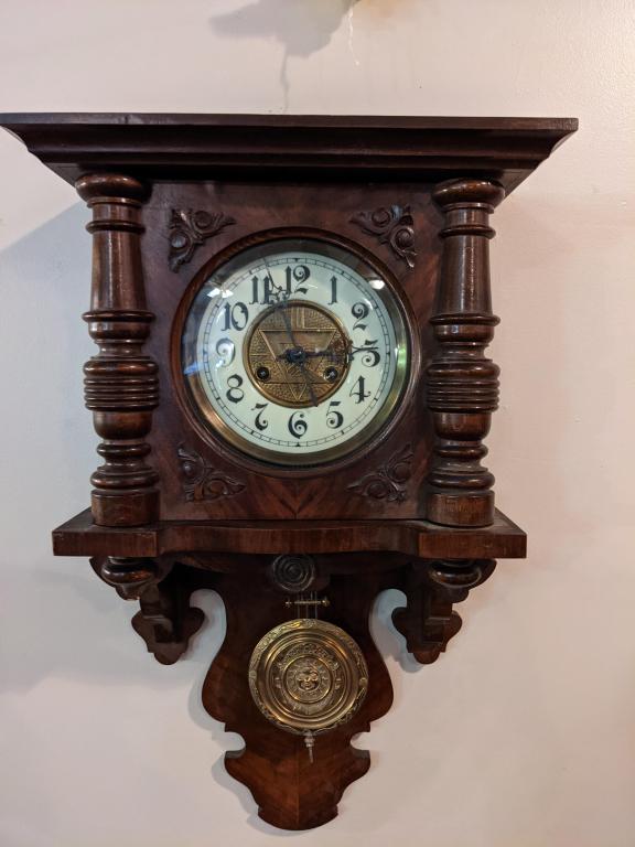 19th Century German Pendulum Wall Clock (1 of 5)
