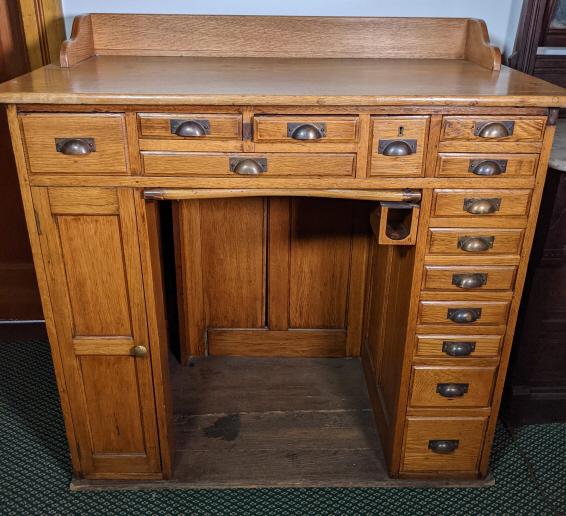 Antique Oak Jeweler's Bench (1 of 7)