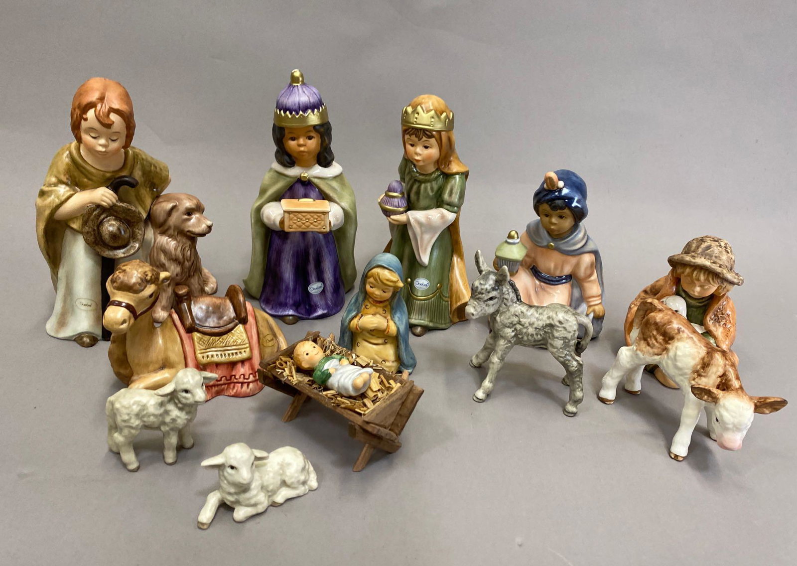 Weihnacht Nativity by Goebel: Weihnacht Nativity by Goebel 10 Pieces, some have original box, assorted pieces ARTIST: Goebel