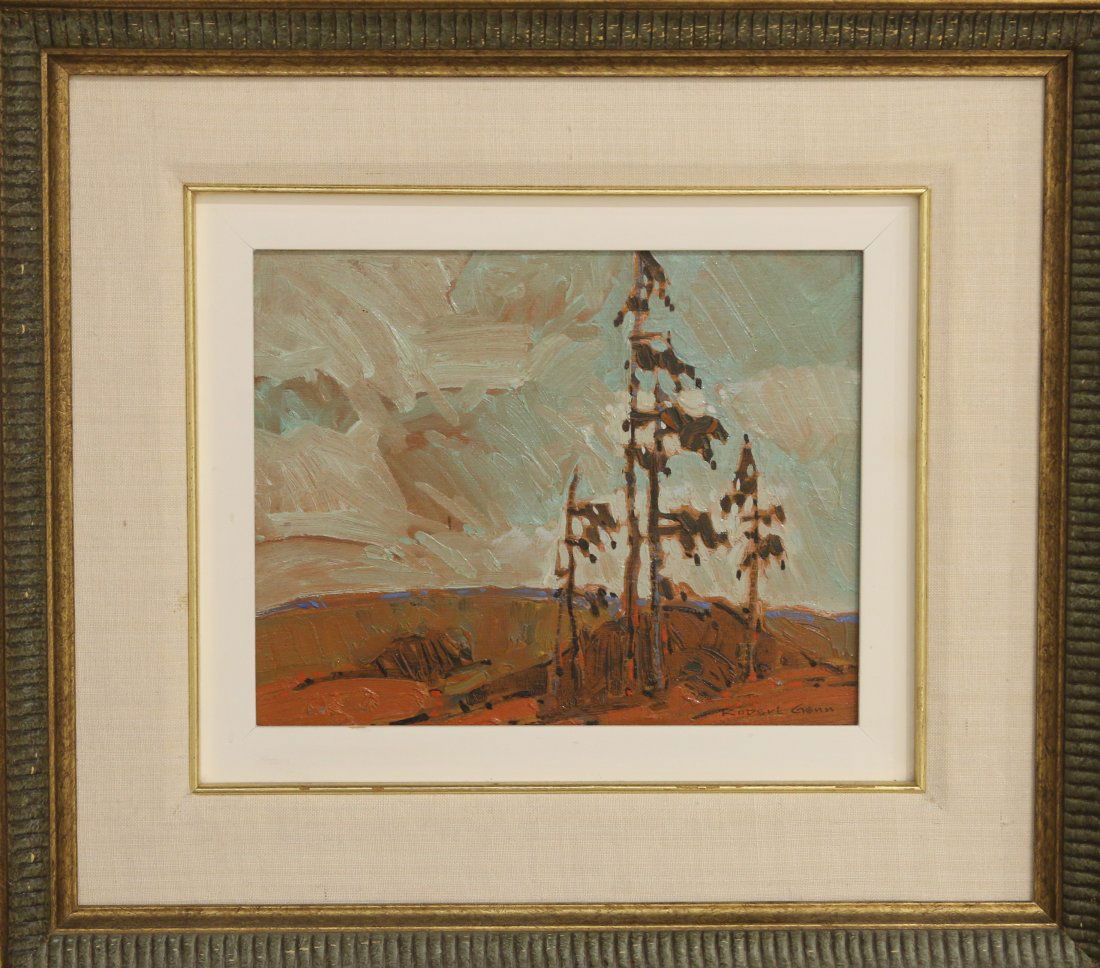 Genn, Robert, 1936-2014, Landscape with trees, (1972) (1 of 4)