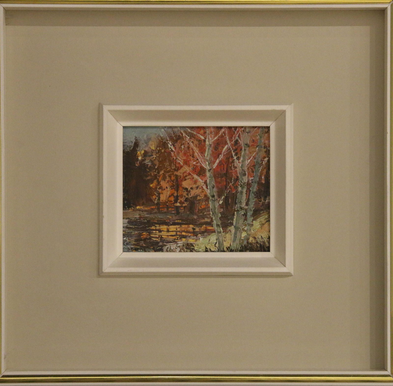 Berne, Sydney (1921-2013) Riviere Noir Quebec: Artist: Berne, Sydney (1921-2013) Title: Riviere Noir Quebec Description (FR): Huile sur toile cartonnee, signee en bas a gauche S. Berne Description (ENG): Oil on canvas panel, signed on lower left S