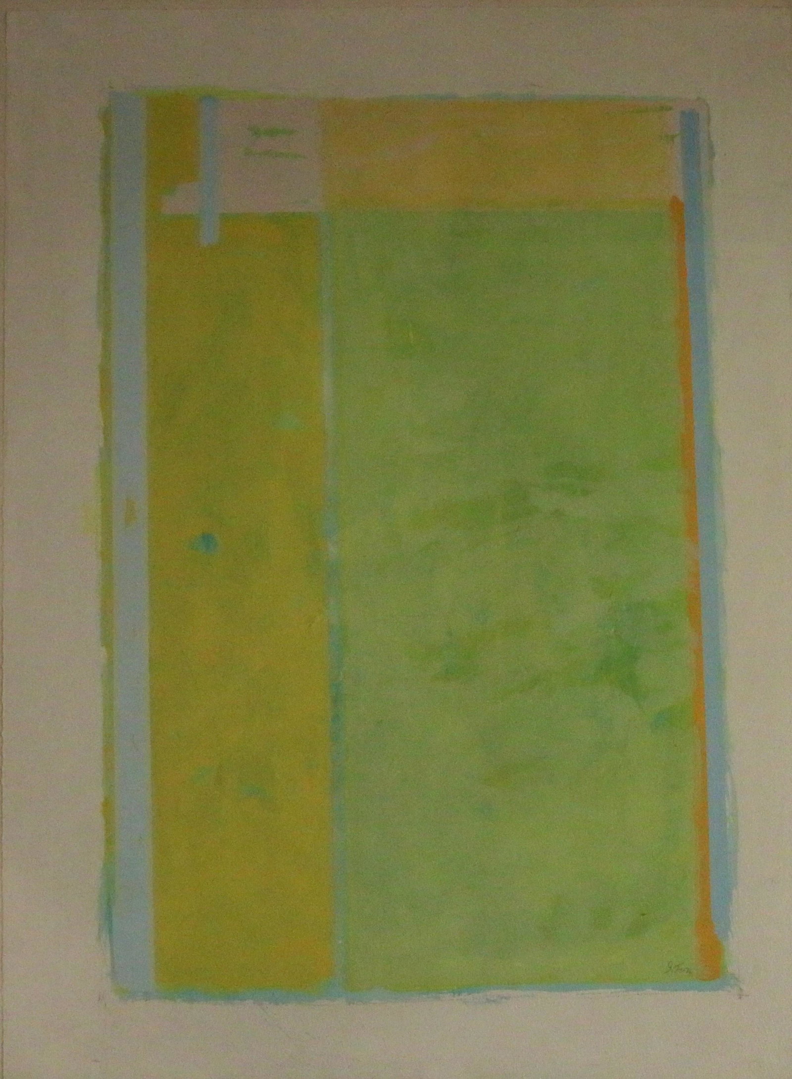 Fox, John Richard (1927-2008) Seals of time (1974): Artist: Fox, John Richard (1927-2008) Title: Seals of time (1974) Description (FR): Gouache sur papier, signee en bas a droite J. Fox Description (ENG): Gouache on paper, signed on lower right J. Fox 