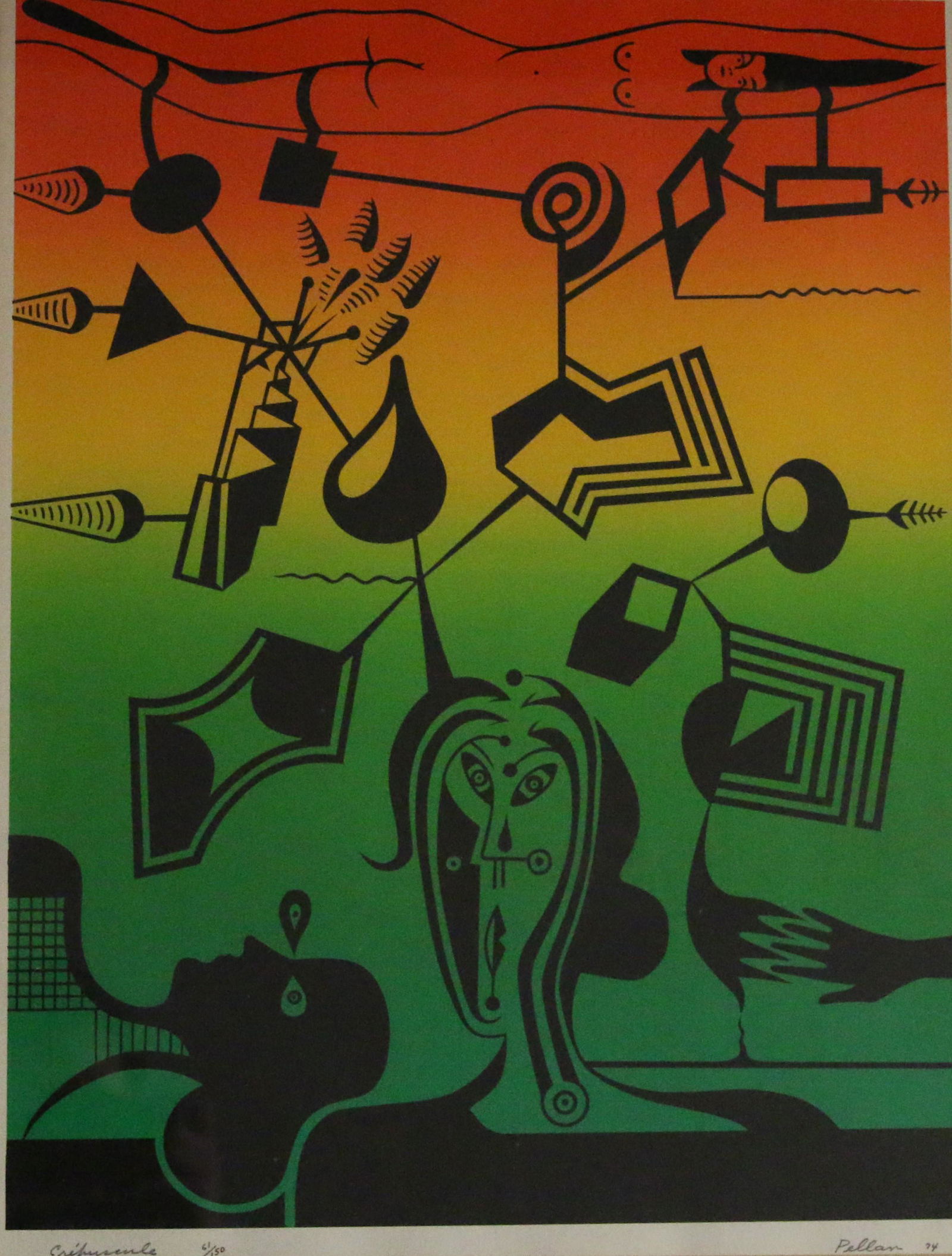 Pellan, Alfred (1906-1988) Crepuscule (1974) (1 of 4)