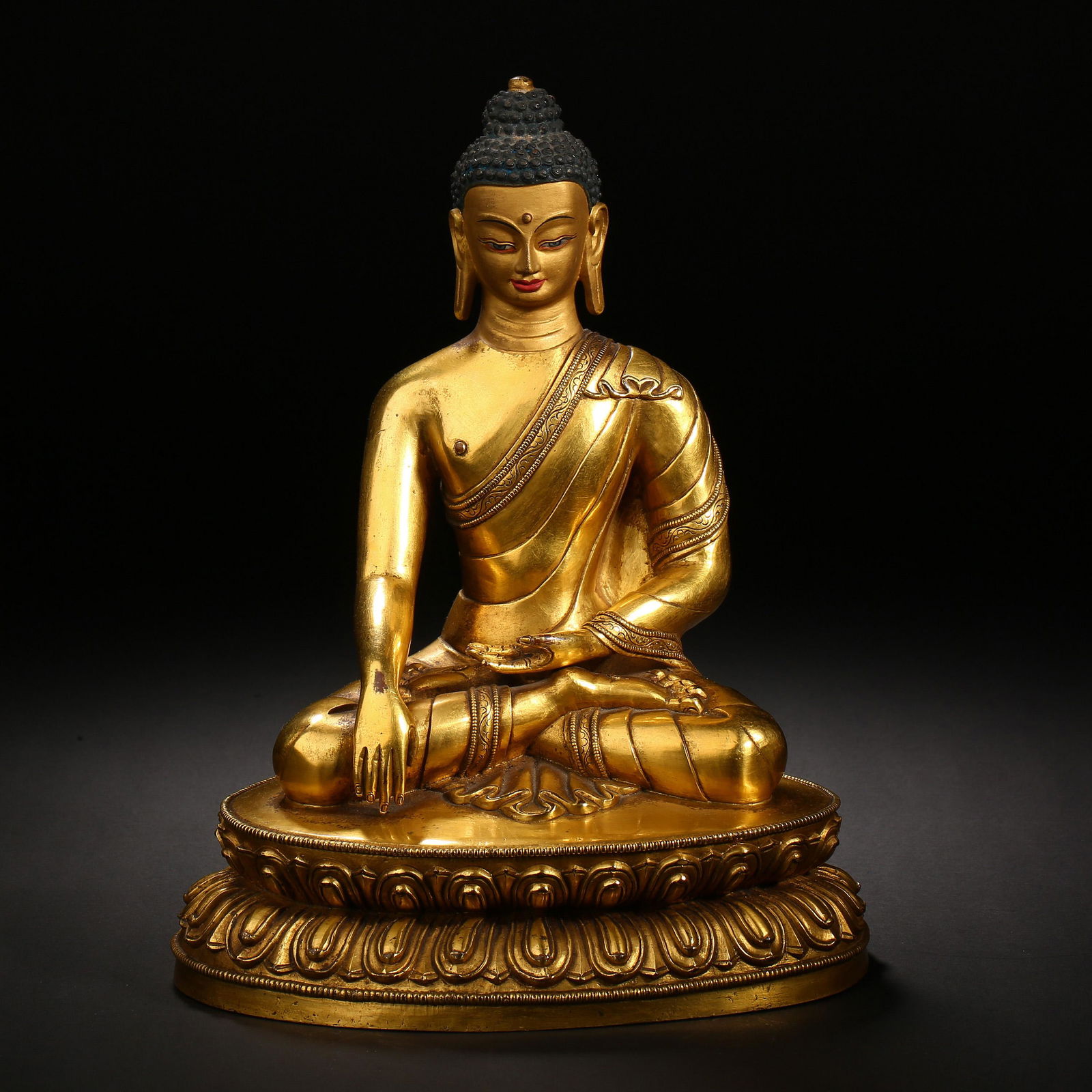 Qing Dynasty of China,Bronze Gilt Buddha Statue (1 of 10)