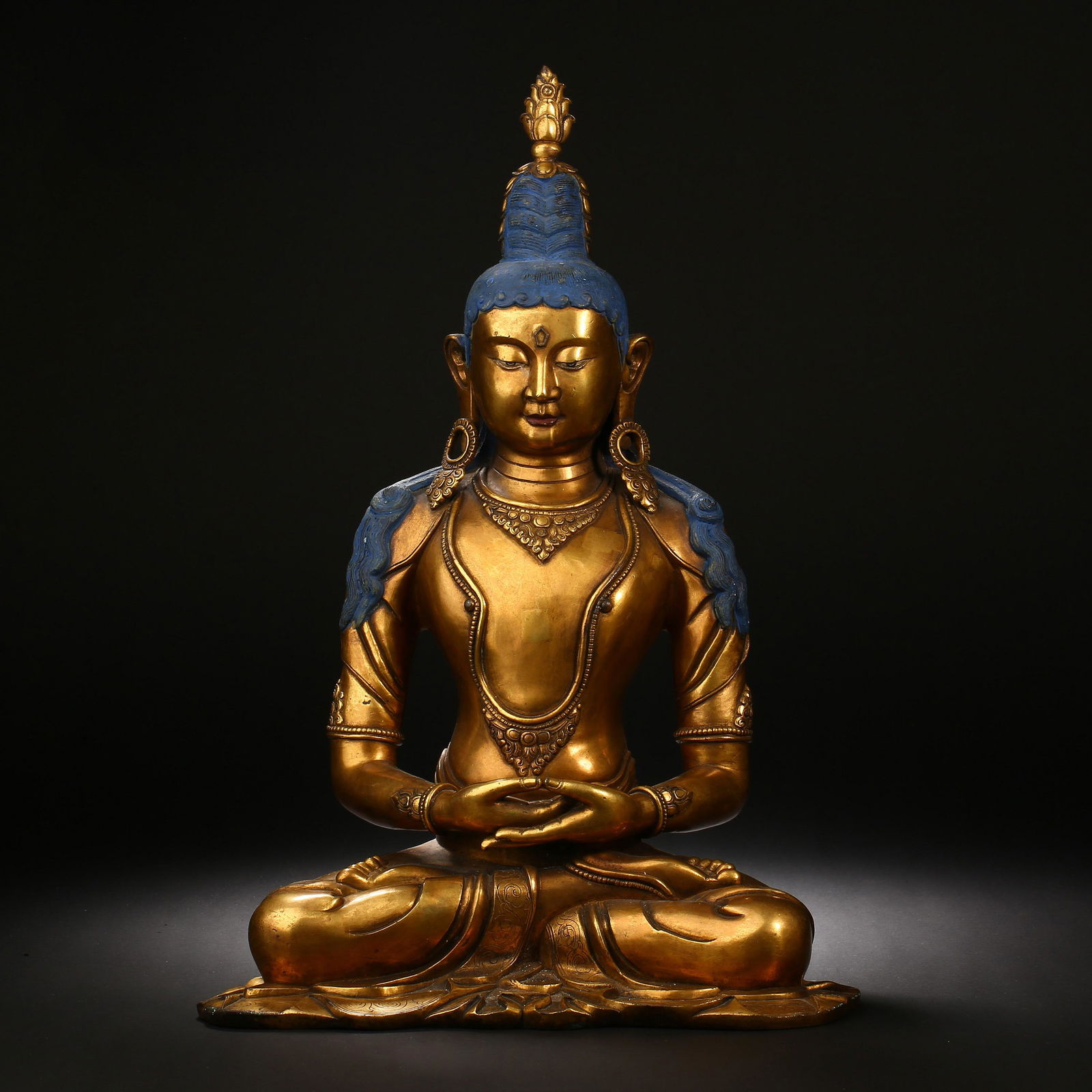 Qing Dynasty of China,Bronze Gilt Buddha Statue (1 of 11)