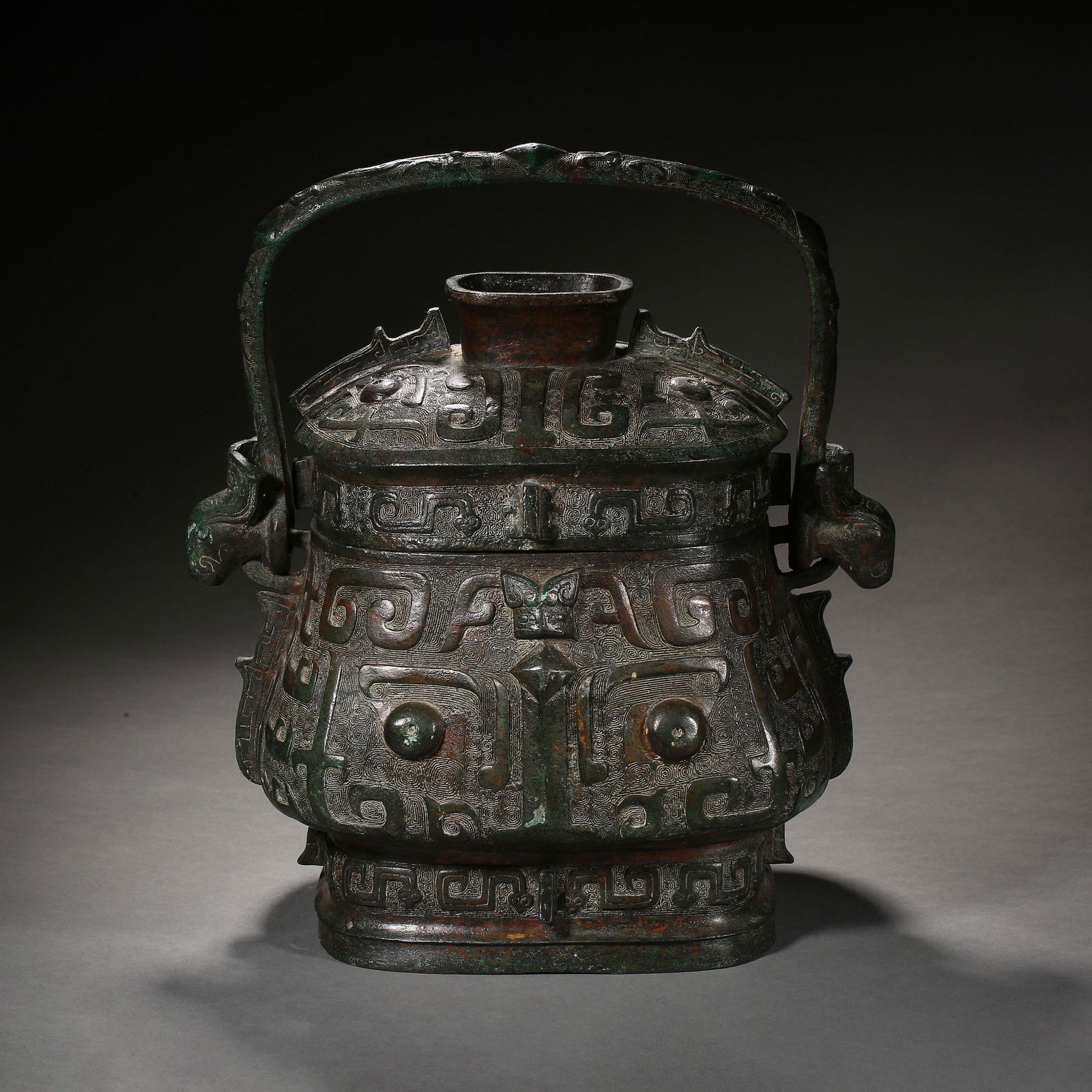 Warring States Period,Bronze Lifting Beam Pot (1 of 13)