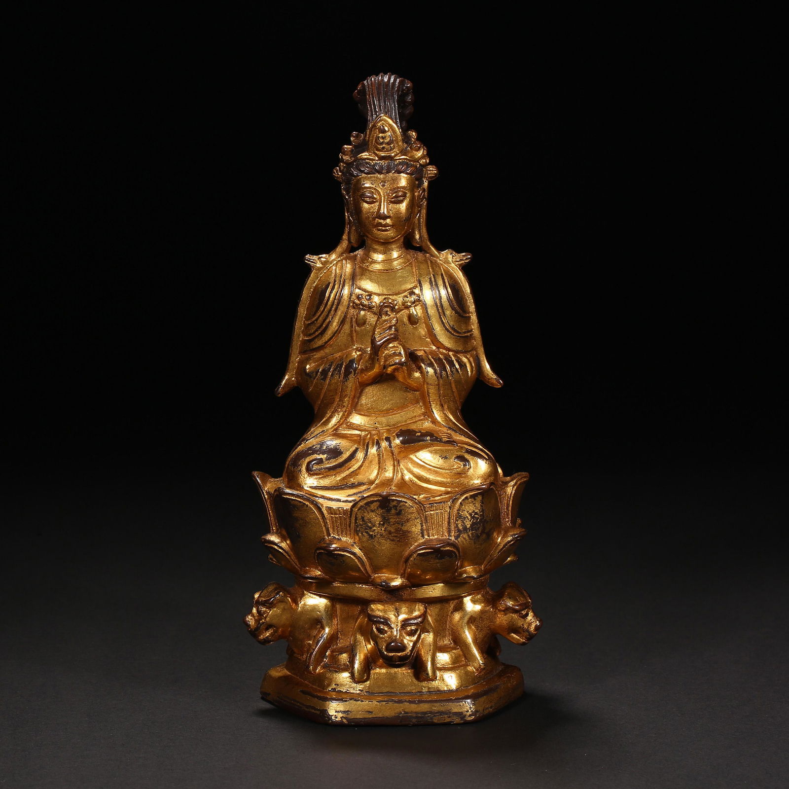 Liao Dynasty of China,Bronze Gilt Buddha Statue (1 of 10)