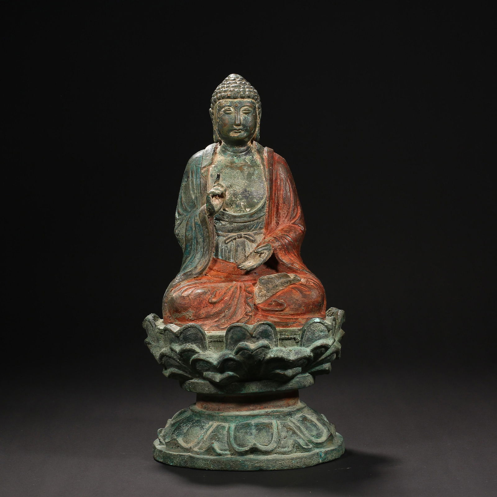Liao Dynasty of China,Bronze Painted Buddha Statue (1 of 12)
