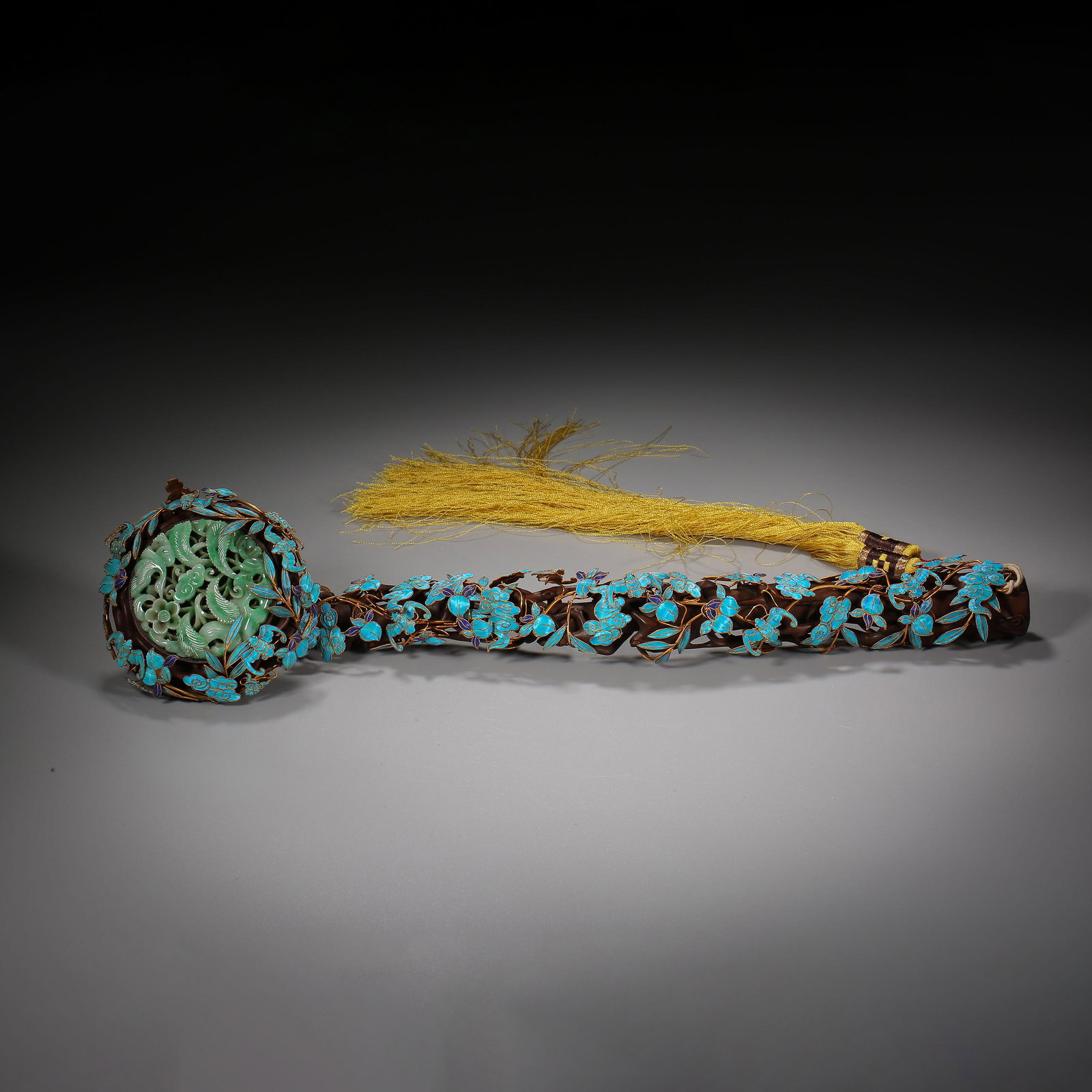 Qing Dynasty of China,Agalwood Covered Kingfisher Ruyi (1 of 12)