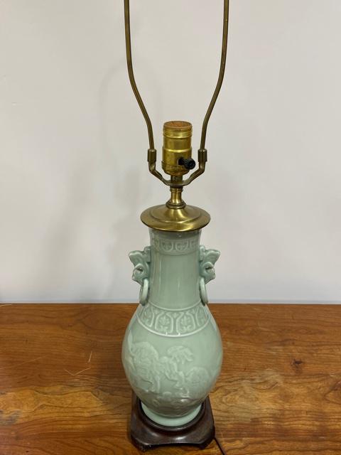 Celadon Asian Lamp (1 of 4)