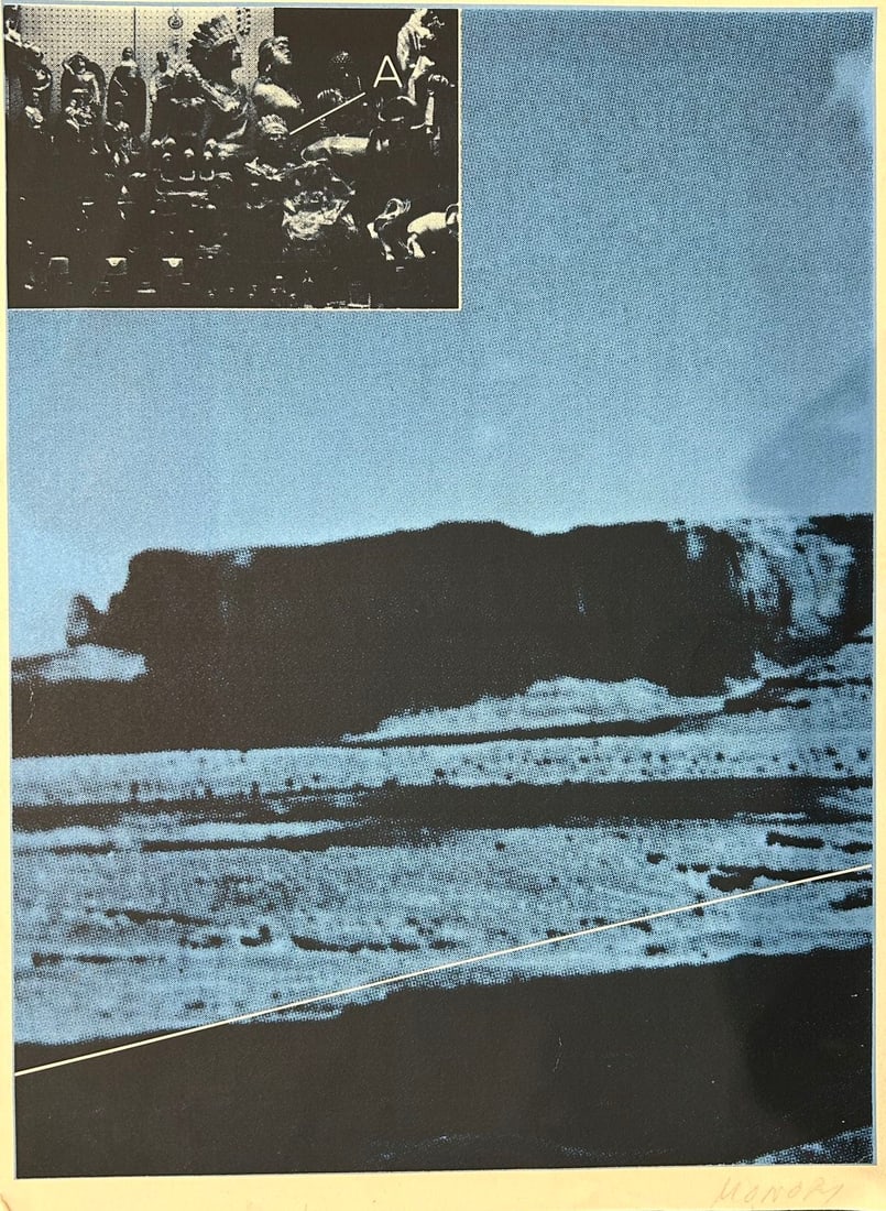 Jacques MONORY (1924-2018): Sans titre Sérigraphie, signée à la mine en bas à droite H. 38 cm - L. 28 cm Bordure inférieure droite pliée