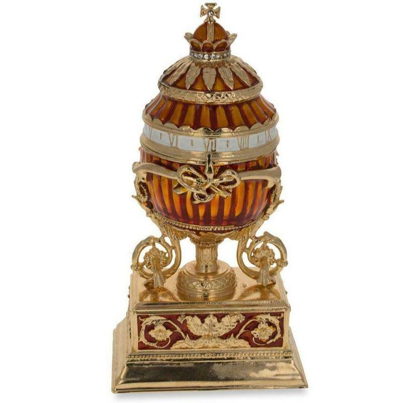 Bouquet Lilies 1899 Clock Royal Russian Faberge Egg collectible (1 of 3)