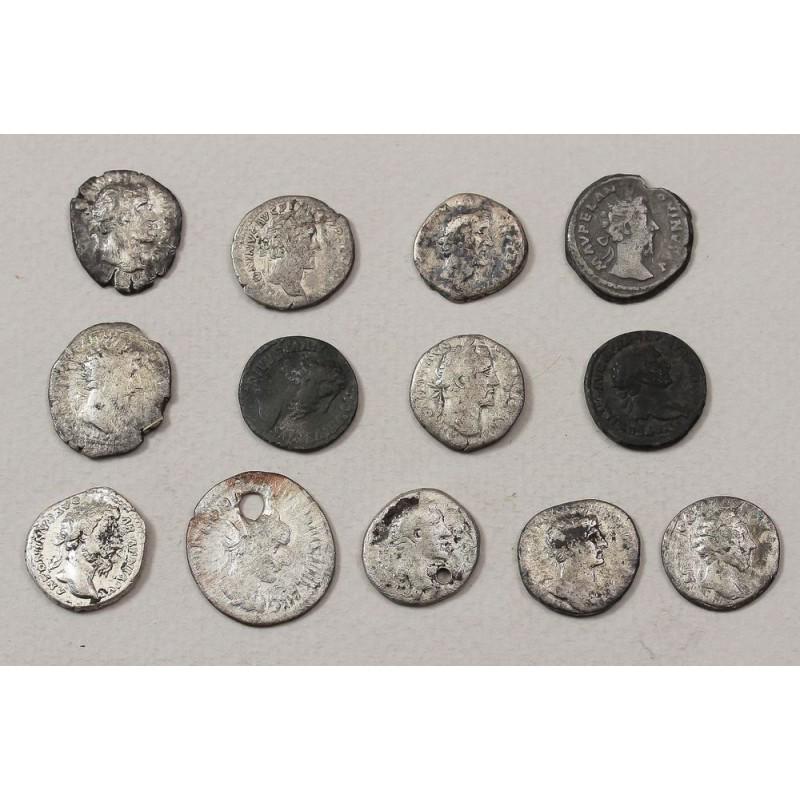 Antique set denarius 13 coins silver Roman Empire 34g (1 of 7)