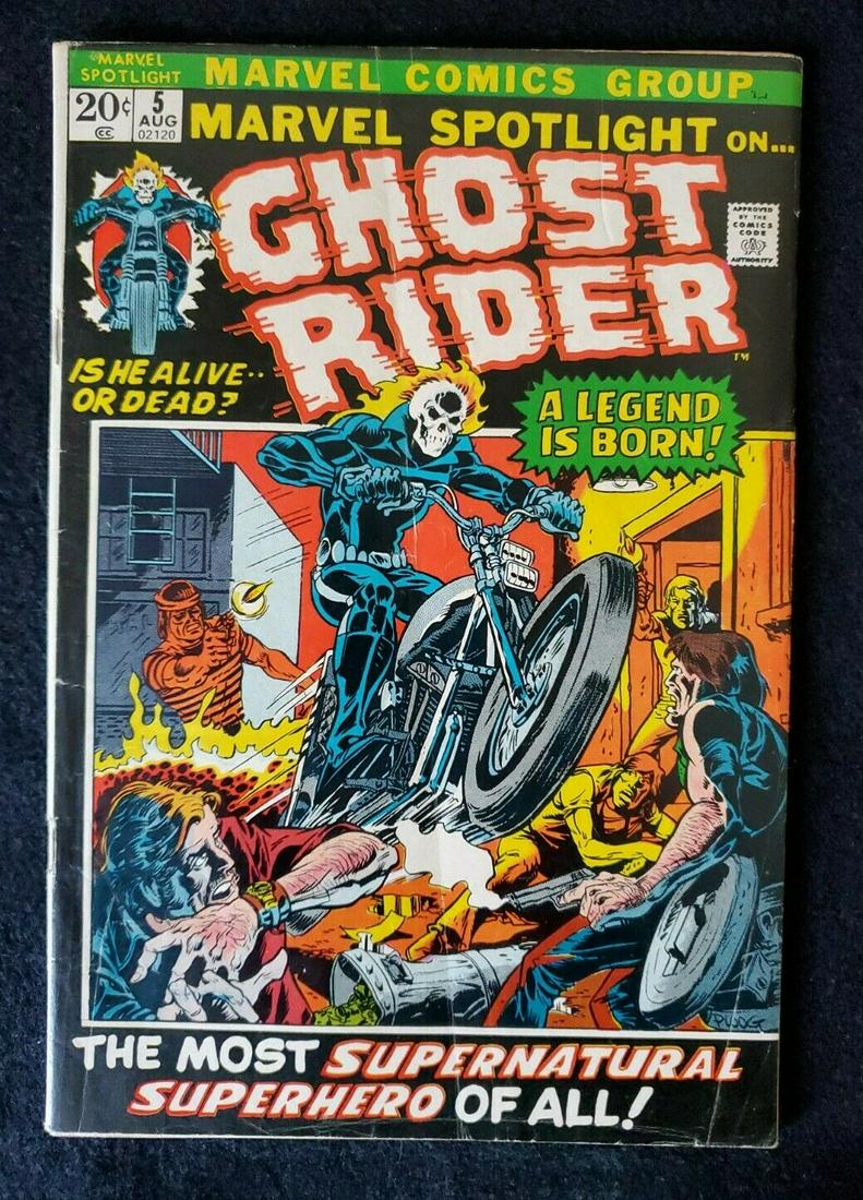Ghost Rider Marvel Comics #5 By Roy Thomas 1972 (1 of 5)