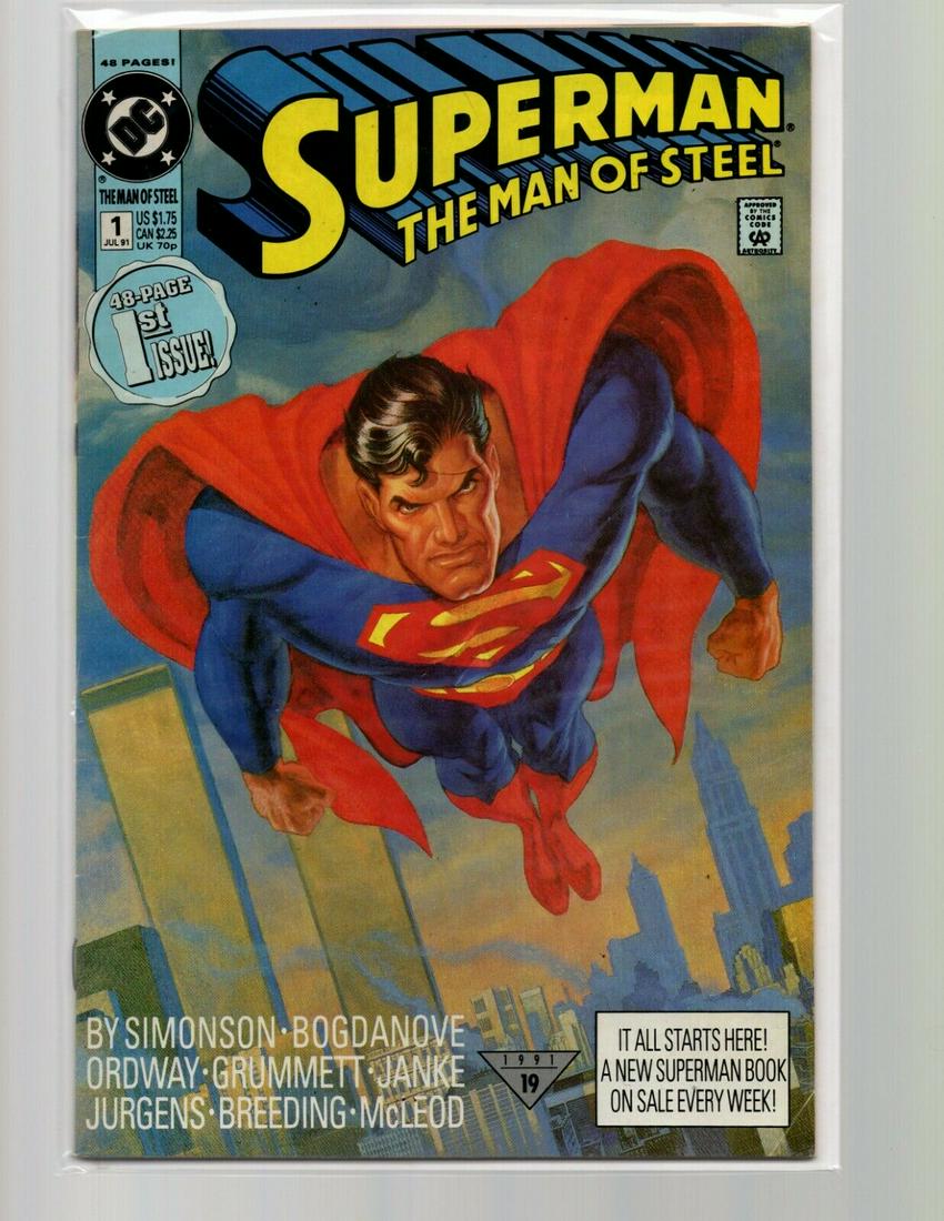Comic Book Superman The Man DC of Steel #1 (1991) (1 of 10)