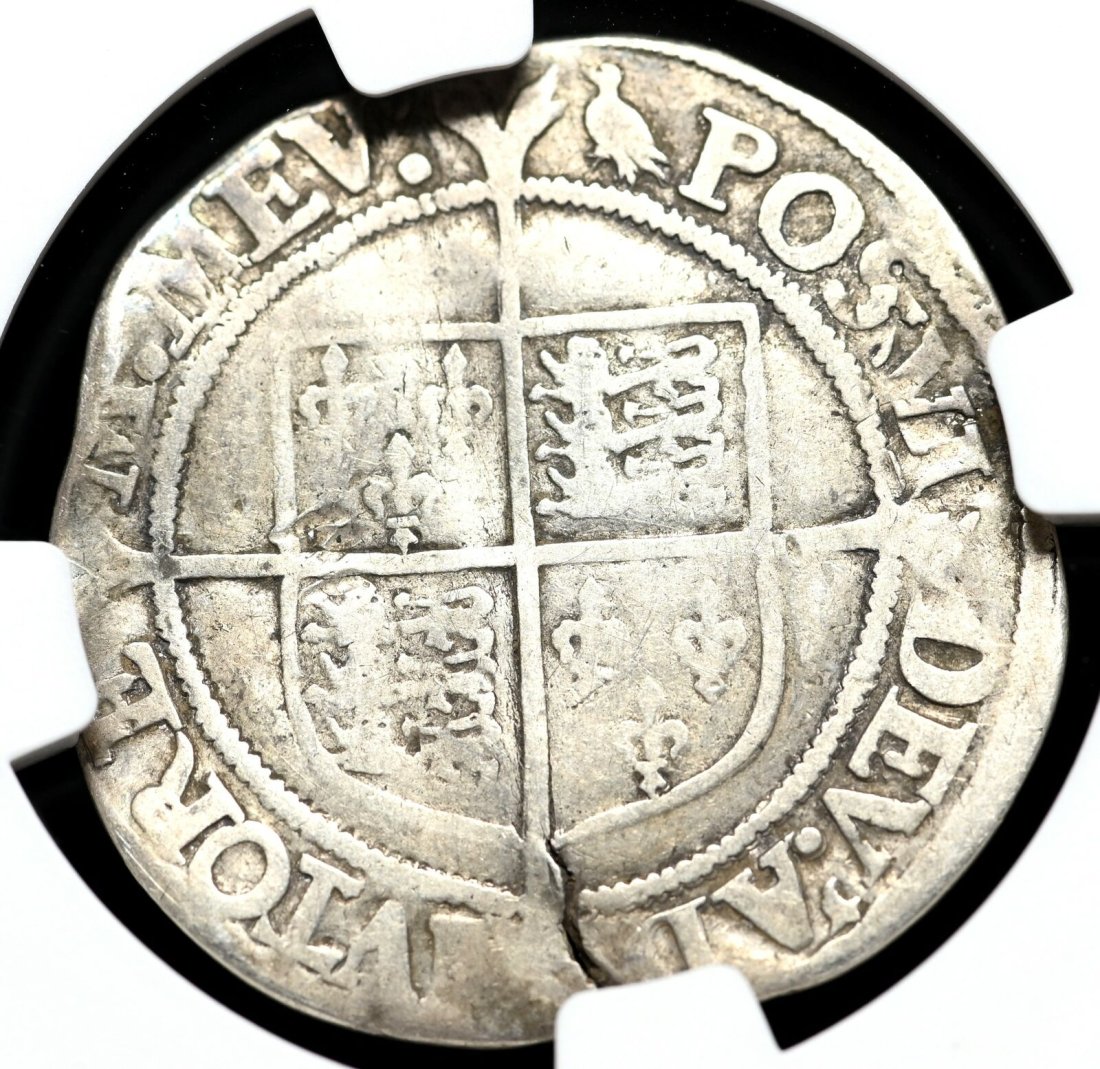 Silver sixpence Elizabeth I ancient rare coin England (1 of 4)
