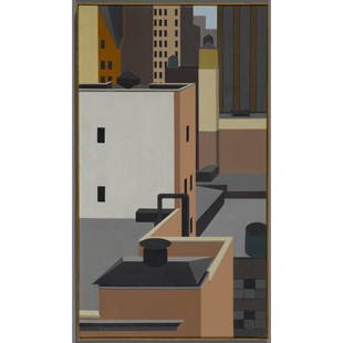 GEORGE AULT "Manhattan Mosaic" printed on canvas: GEORGE AULT (1891-1948) MANHATTAN MOSAICReady to be hang on the wall. Canvas on the wooden frame !Medium: printed on canvas panel. Size: 19,6 x 11,8 (inch) or 50 x 30 cm. Date: 1891-1948Please note th