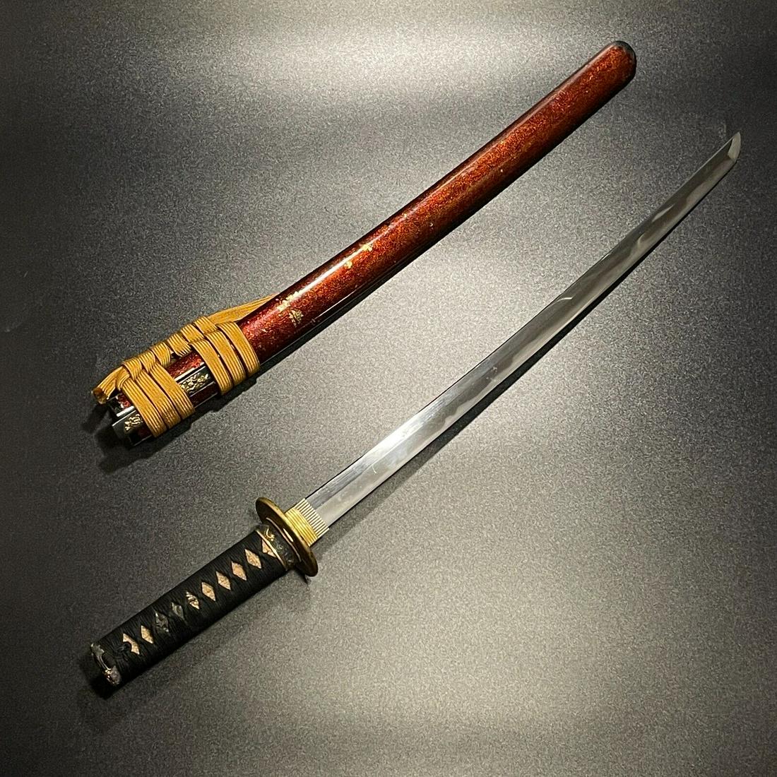Wakizashi Katana blade sword iron Mumei vintage samurai (1 of 8)