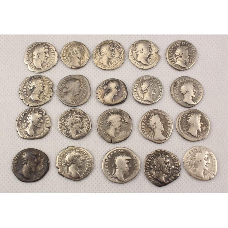Denarius Roman Empire - Lot comprising 20 AR Denarii (1 of 7)