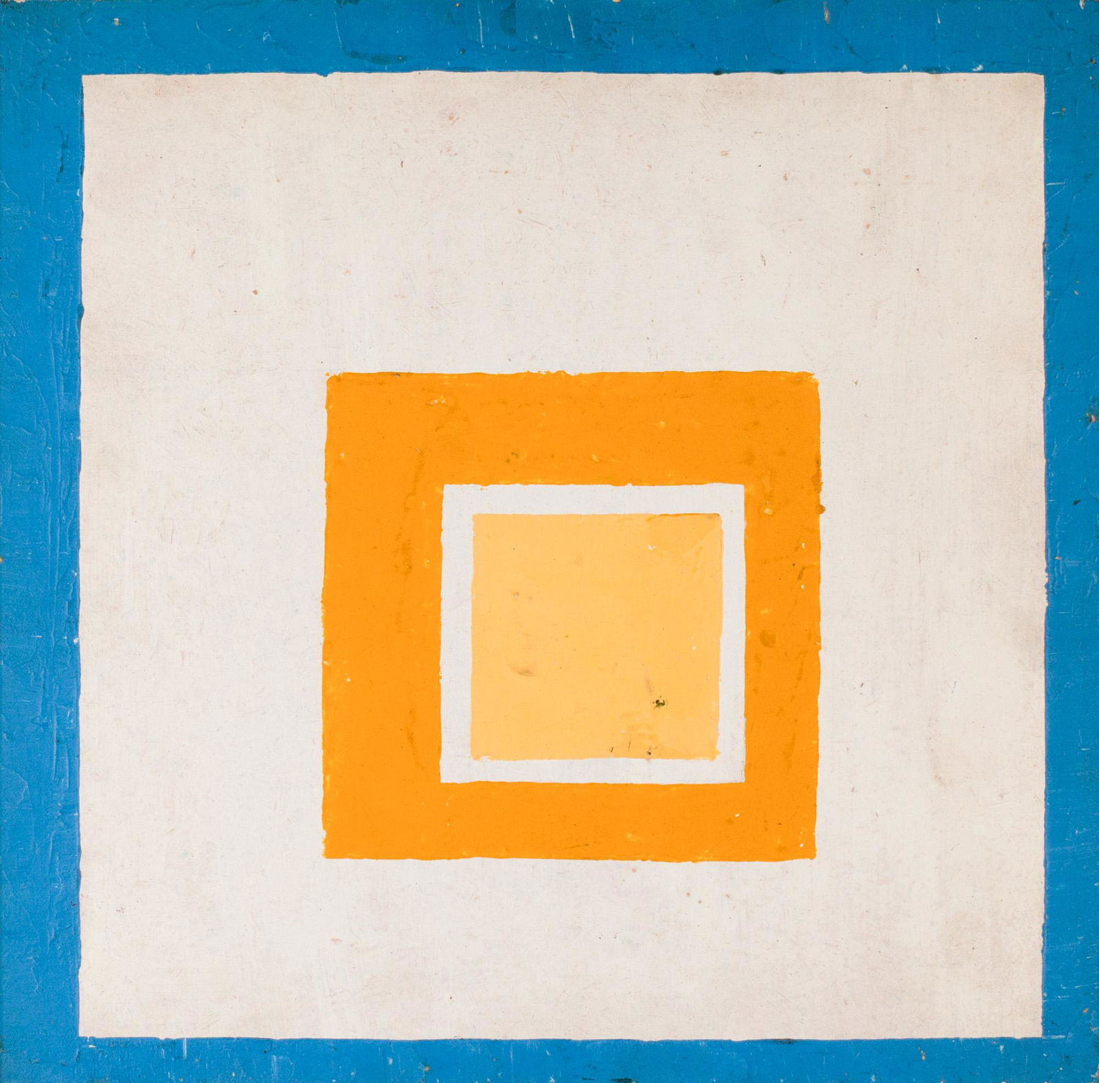 Thilo Maatsch (1900 Braunschweig - Koenigslutter 1983): Ohne Titel. 1971. Oel auf MDF. Verso mit Filzstift signiert und datiert: Thilo M, 12.6.71. 34,5 x 35,5 cm. In Kuenstlerleiste: 35,7 x 36,7 cm. Provenienz: Privatsammlung, Berlin.