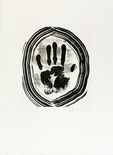Emil Schumacher (1912 Hagen - San José, Ibiza 1999): Motiv 8/1967. 1967. Aquatinta-Radierung auf Velin. Unterhalb der Darstellung mit Bleistift signiert und nummeriert: Schumacher, 65/65. Blattmass: 53,5 x 39 cm. Provenienz: Privatsammlung, Berlin.
