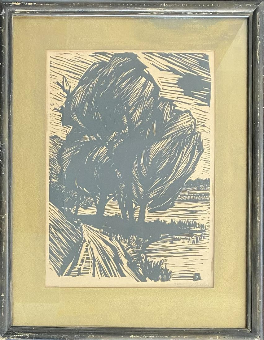 Vintage American Etching Signed (1 of 3)