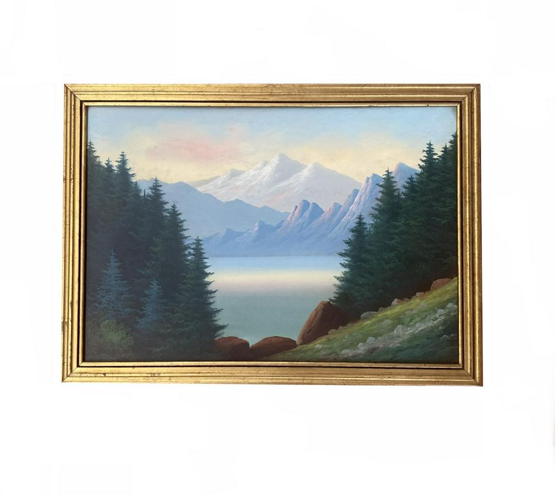 James Everett Stuart (1852 - 1941) American "Jackson's Lake " (1 of 3)