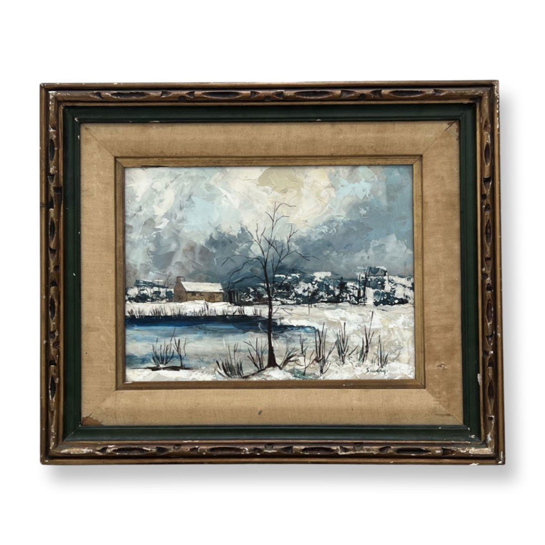 Albert Saverys (saverijs) (1886-1964) Belgium: Albert Saverys (saverijs) (1886-1964) Oil on hardboard , Signed , measures 12 x 16 inches ( with frame 20 x 24 )