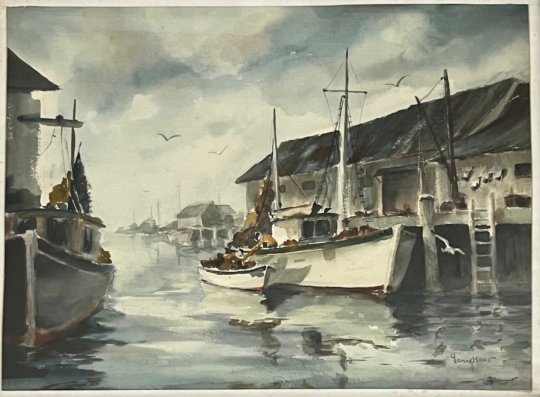 John Cuthbert Hare (1908 - 1978) American: John Cuthbert Hare (1908 - 1978) , Watercolour on Paper , Signed , measures 16.5" x 22.5" , w/frame 21" x 17'