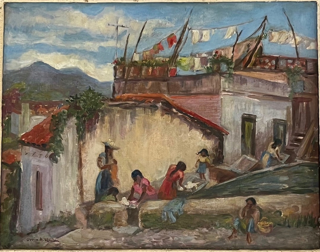 Orrin Augustine White (1883 - 1969) American "Street Scene " (1 of 3)