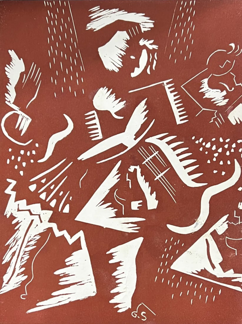 Gino Severini (1883 - 1966) , Gravure Futuriste, XXe Siècle (1 of 2)