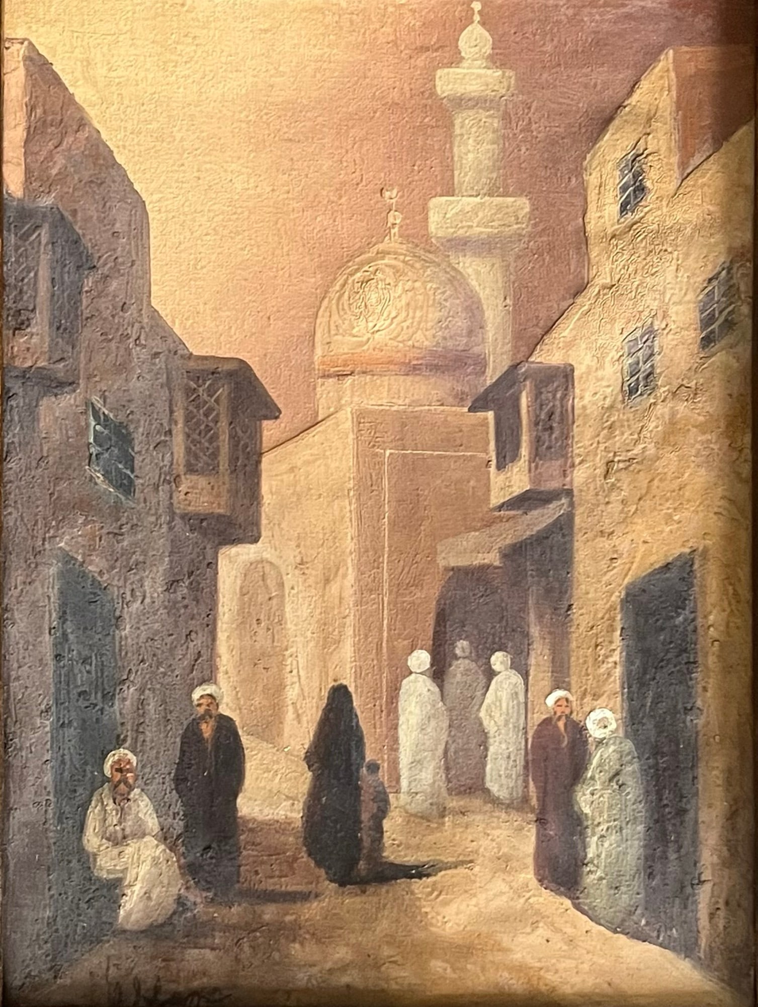 Orientalist Oil painting Illegible Signature (1 of 3)