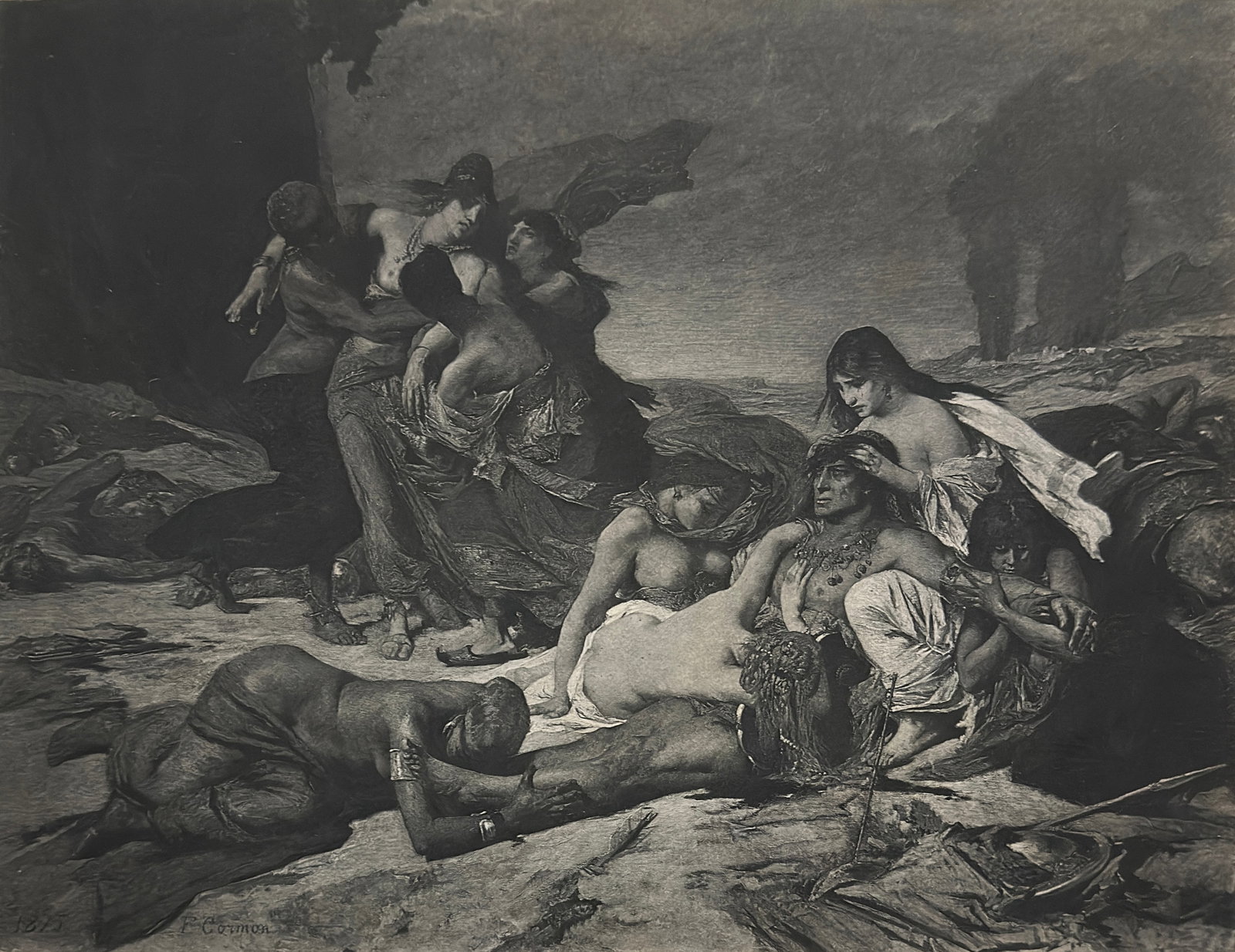 Fernand Cormon (1845 - 1924) The Death of Ravana (1 of 4)